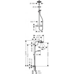 Hansgrohe sprchový systém CROMETTA 27265400