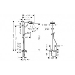Hansgrohe sprchový systém RAINDANCE SELECT E 27288400